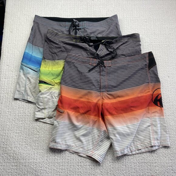Lot x3 Bulk Y2K Men's Ripzone Board Shorts Surfer Skate Grunge Men Sz 40 Read - Picture 1 of 16